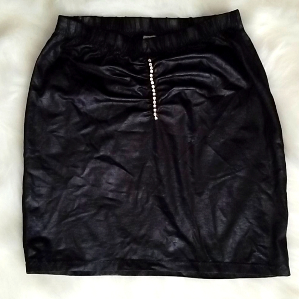 Alligator Swimsuit Coverup Skirt S Embossed Lycra